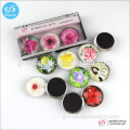 China supplier promotion souvenir home decor glass fridge sticker crystal dome magnet